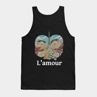 Paris Pigs - L'amour - Quote Tank Top